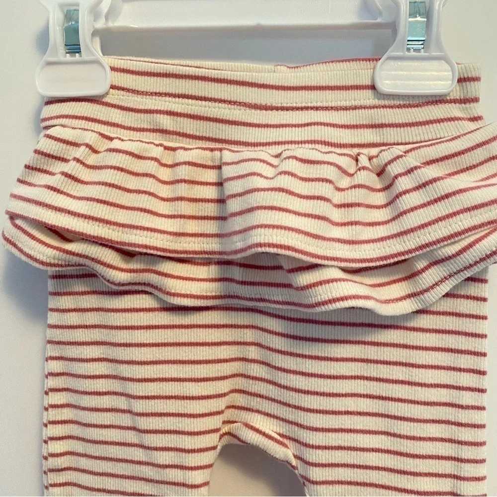 Carter's Baby Girl's Long Sleeve Bodysuit & Ruffle Pants Set Size 18 Months